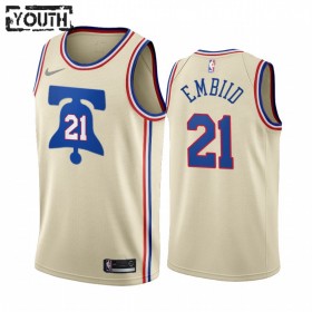 Maillot Basket Enfant Philadelphia 76ers Joel Embiid 21 2020-21 Earned Edition Swingman
